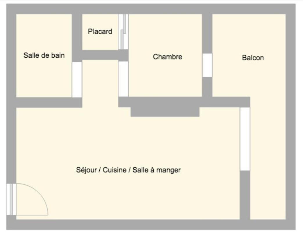 Apartment - 25m2 Avec Balcon - 4p *
